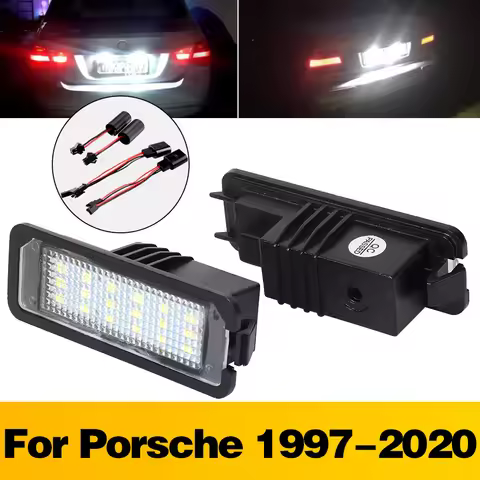 For Porsche Macan 95B Boxster 987 911 718 982 918 Cayenne 958 Cayman 981 980 LED Car License Plate L