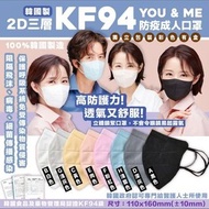 🟠預訂🟠韓國製 You &amp; me 2D口罩三層KF94防疫成人口罩 50/盒 (1套2盒)