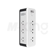 BLL รุ่น B83/B82/B31/B30/B33 ปลั๊กไฟคอนโด 3 ชั้น 3 สวิตต์ 11 ช่อง 2 USB 1 Type C สายยาว 3 เมตร มี มอ