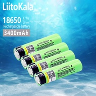 Hot LiitoKala baru asal NCR18650B 34B 3.7V 18650 3400mAh bateri boleh dicas semula bateri lampu sulu