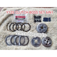 YAMAHA Y125 CLUTCH BOSS SET PRESSURE HOUSING DISC IRON PLATE SPRING DISK BESI Y125Z Y125ZR Z ZR Y 12