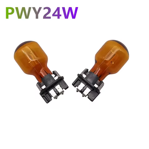2PCS PWY24W Original Amber Front Turn Signal Lights WP3.3x14.5-4 Halogen Lamp For Audi A3 A4 A5 Q3 Q