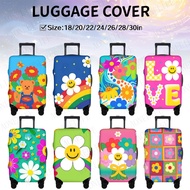 Wiggle Sunflowers    Elastic Washable Luggage Cover Anti-Scratch Dustproof Suitcase Protector 18-31 