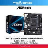 ASROCK A520M/AC WiFi AM4 Micro-ATX Motherboard