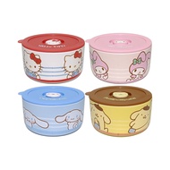 Bento Ceramic 7-Eleven Sanrio Food Box Hello Kitty Round Lunch Cartoon Pattern Bowl
