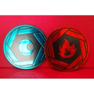 Pokémon TCG Player's Section Flip Coin - Darkness / Fire