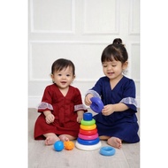 Stella Kebaya Peplum Baju Raya Kids Baby 2026 Premium Toyobo Cotton