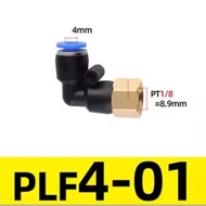 PLF 4-01 Pneumatic Fitting Elbow 4mm To Threaded In 1/ 8" inch