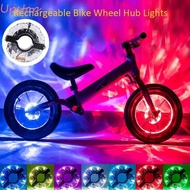 UPSTOP Colorful Bicycle Spoke Lights,  Waterproof Bike Wheel Hub Lights,  Warning LED Rechargeable USB Bicycle Lights