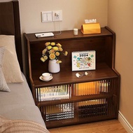 2025 New Small Home Bedroom Solid Wood Bedside Cabinet Alternative Simple Modern Storage Cabinet D23