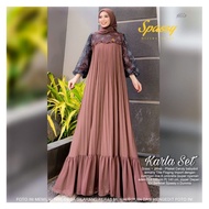 [ENT SPA]Jubah Muslimah Wanita Dewasa/Muslimah terkini trendy/Karla #3#4#5 Dress /maxy Dress Raya 2024