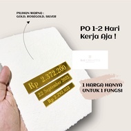 Custom Date or Nominal Dowry Acrylic mirror/ Nominal Dowry Number Acrylic mirror