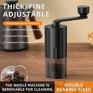 1pc Portable Manual Coffee Bean Grinder With Transparent View, Large Capacity Hopper, Home & Dorm Us