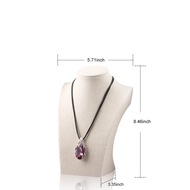 Oirlv Giá Để Đồ Bán Thân Hình Nộm Vòng Cổ Bằng Vải Lanh Giá Treo Đồ Mô Hình Trưng Bày Trang Sức Giá