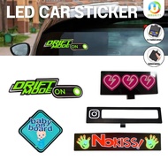 Car art windshield reflective sticker LED Car Sticker