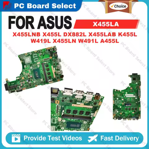 X455LA Laptop Motherboard For ASUS A455L W419L K455L X454L X455LN X455LJ X455LF X455L X455LD Mainboa