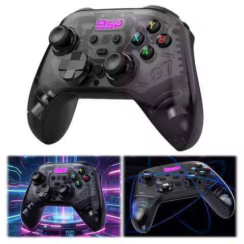 PC Joystick Controller with Hall Effect Anti-Drift Joystick Wireless PC Gaming Controller for Window