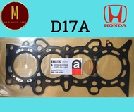 ประเก็นฝาสูบ  HONDA CIVICปี99-00 D17A CIVIC DIMENSION 1700CC 16V C/V VTEC (12251-PLC-003) ยี่ห้อ eri