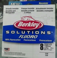 BERKLEY 100% FLUOROCARBON LEADER  180m 2LB 4LB 6LB 8LB 10LB