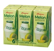 Binggrae Melon UHT Milk บิงเกร มิลค์ ดริ้งค์ นมพร่องมันเนย ยูเอชที รสเมล่อน (Korea Imported) 200ml. x 6 กล่อง