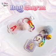 KEYCHAIN INITIAL - ALPHABET BAGCHARM INITIAL