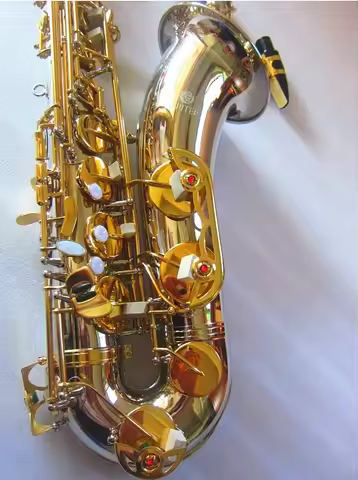 New Jupiter JTS-1100SG Bb Tenor Saxophone Brass Silver Nickel Body Gold Key B Flat Sax Instrument wi