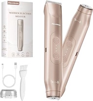 Akunbem 2 in 1 Bikini Trimmer for Women Dual Head Women Electric Shaver IPX7 Waterproof Wet & Dry Sh