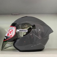 Helm Half Face NHK S1 GP PRO Grey Glossy