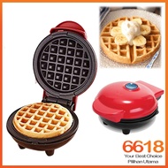 Waffle Mesin Alat Elektrik Pembuat Sarapan Pancake Wafel Mini Waffle Machine Double Sided Pan Maker