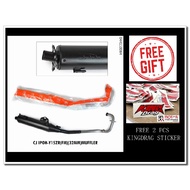 CJ IPOH Y15ZR FM 32MM MUFFLER EX CJ 32MM+ STICKER KINGDRAG 2PCS