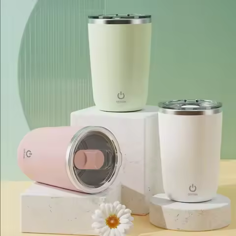 Automatic Coffee Stirring Mug Rechargeable Milk Mixing Cup Electric Stainless Steel Lazy Rotating Mu