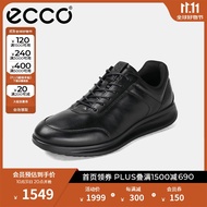 爱步（ECCO）正装鞋 增高牛皮休闲皮鞋男 雅仕男鞋系列207124 黑色40