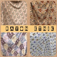 KATUN Viscose Rayon Cotton | 1/ 2 Meters Soft Rayon Cotton | Rayon FABRIC WITH MOTIFS | Rayon Cotton