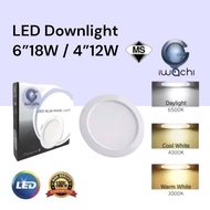 Iwachi (SIRIM) 6 inch 18W / 4 inch 12W LED Downlight ( Round )