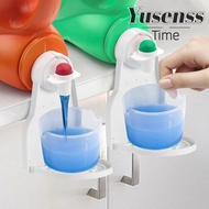 YUSENSS Laundry Detergent Cup Holder, Fits Most Bottles Foldable Washing Liquid Cup Rack, Creative Anti-spill Drip Tray Catcher Laundry Gadget
