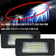 2pcs Car LED License Plate Light White Lamps Registration Number Plate Light for BMW 3 5 Series E39 
