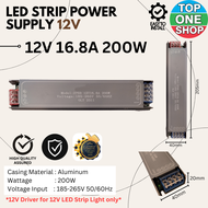 STRIP LIGHT LED POWER SUPPLY 12V 24V 60W / 100W / 200W SLIM DRIVER POWER SUPPLY