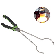 14-1/4" Stainless Steel Crucible Tongs - Professional Grade Crucible Kit for Gold Melting Furnace