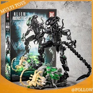 Movie alien beast scorpion building block ornament action character luminous model building block to