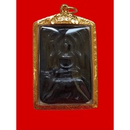 Excellent Phra Somdej Ki Seur Nger Lea LP Unn With Thai 80% Gold Casing 龙婆温 黑曜石 顺德/崇迪 老虎 泰国 80%金壳 Wa