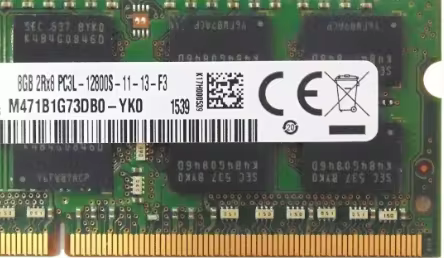 For 8GB DDR3L SO DIMM RAM 1600 Mhz M471B1G73DB0-YK0 PC3L-12800S Notebook 0x80CE 204p