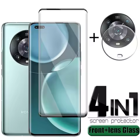 4-in-1 For Huawei Honor Magic 4 Pro Glass For Honor Magic 4 Pro Glass Full 9H Screen Protector For H