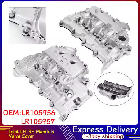 Inlet LH+RH Manifold Valve Cover Kit LR105956 LR105957 Applicable for Range Rover Sport L322 L494 3.