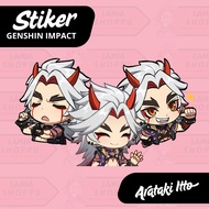 Arataki Itto Genshin Impact Stickers | Arataki Itto GI Sticker | Waterproof Vinyl Laptop Stickers