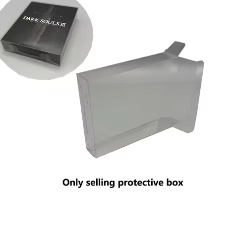 Transparent Clear Box for PS4 for Dark Souls Ⅲ:The Fire Fades Edition PET Plastic Storage box Displa