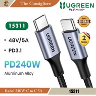 UGREEN PD240W Cable / 5A C to C Nylon 1M 15311 Type C to Type C 240W 100W 60W C to C Cable