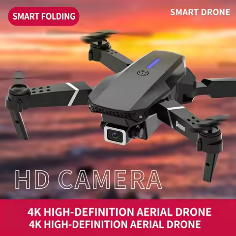 2026 RC Foldable Quadcopter Dron Helicopter Toys Gift E88 Pro WIFI FPV Drone Wide Angle Mini Drone w
