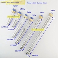 High Quality 32 Instock Teeth DN25 Water Heater Electric Tube 3cm Solar Heating Rod 1KW1.5KW2KW3KW4K
