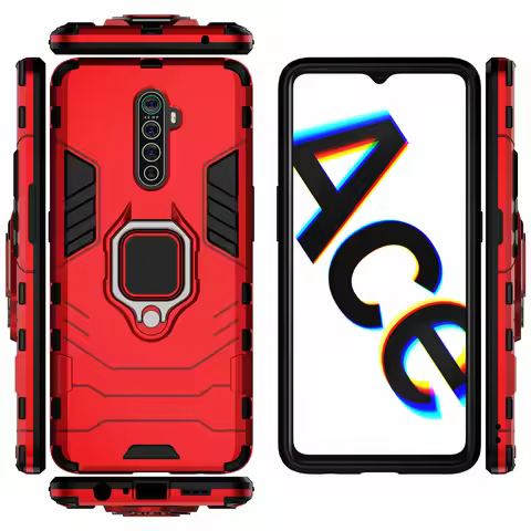 Finger Ring Case For Oppo Realme X2 Pro Magnetic Shockproof Cover for Realme X2 Pro RMX1931 Cover Fo