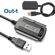 [Out-t] USB 2.0 To IDE Adapter Converter Cable For 2.5 3.5 Inch Hard Drive HD New